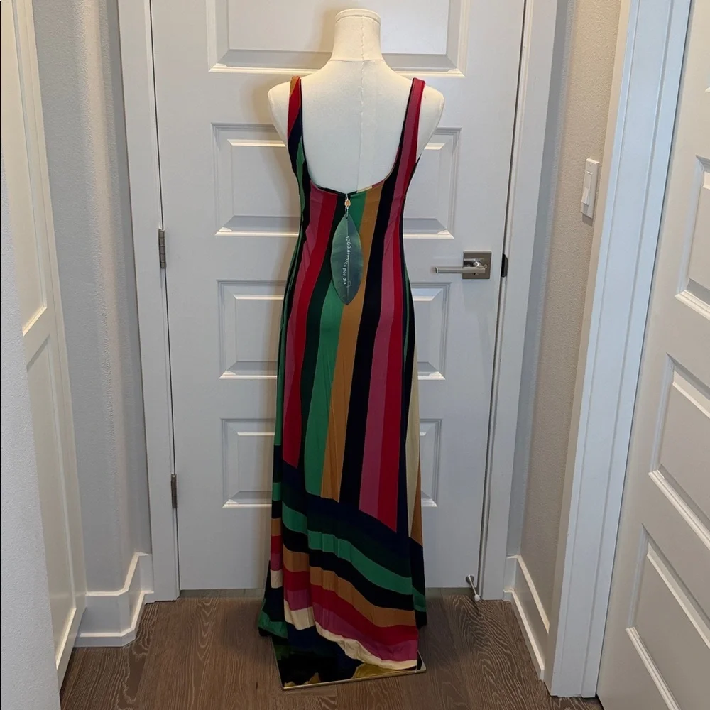 FARM Rio Colorful Striped Long Dress Size M - Picture 7 of 7